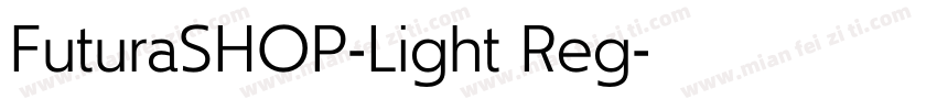 FuturaSHOP-Light Reg字体转换